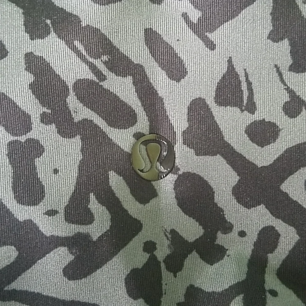 Lululemon Athletica Hot To Street Pant Leggings Biggie Brushed Animal Coal Mesh